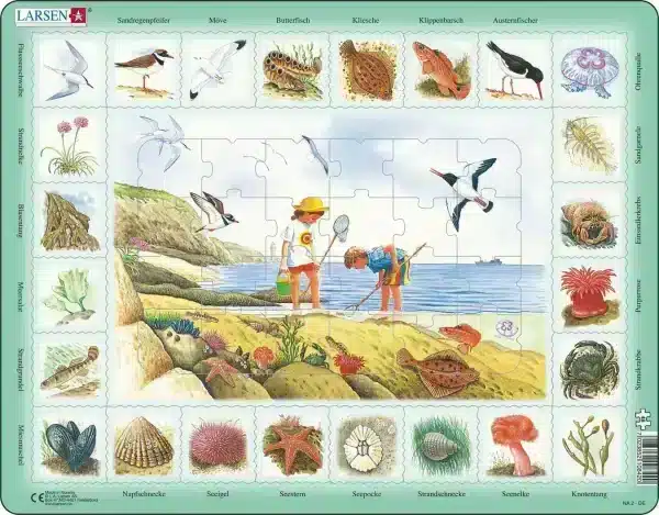 Maxi nature puzzle seaside german Larsen