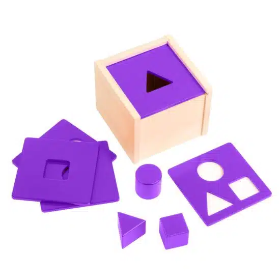 Post the shape sensorial Montessori educational baby toy Educo