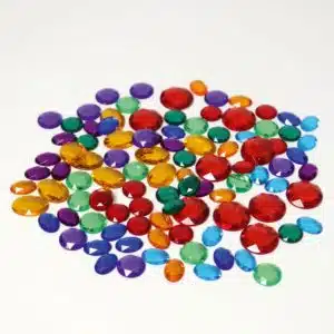 100 small acrylic glitter stones Grimm's