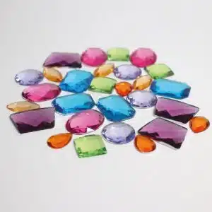 28 Giant acrylic glitter stones Grimm's