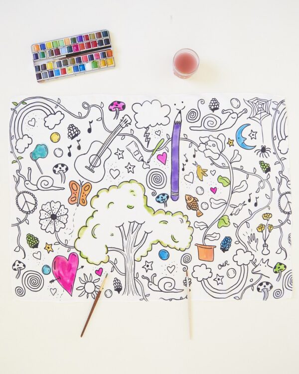 Playsilk seek & find DIY colouring - Sarah's Silks