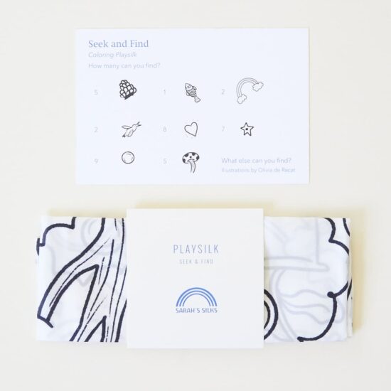 Playsilk seek & find DIY colouring - Sarah's Silks