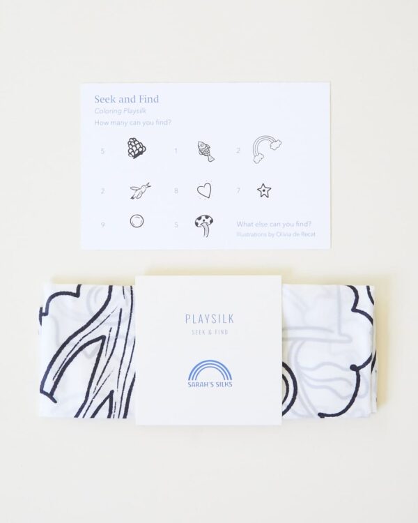 Playsilk seek & find DIY colouring - Sarah's Silks