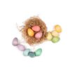 Happy wooden toy eggs in rainbow colours Grapat 2023