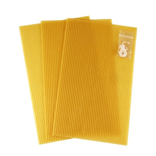 Make your own beeswax candles kit 100% pure beeswax sheets honeycomb Mercurius & Dipam