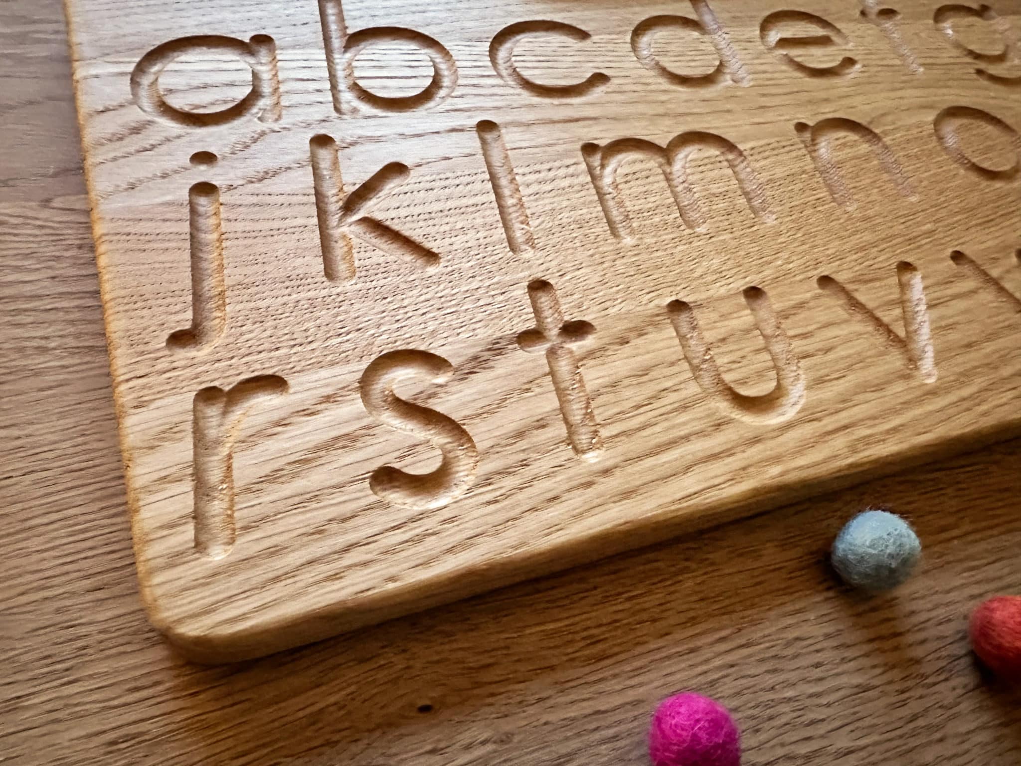 Wooden Tracing Board Montessori Board Montessori Alphabet Wooden Alphabet  Letter Tracing Board Printed/cursive Pack of 2 