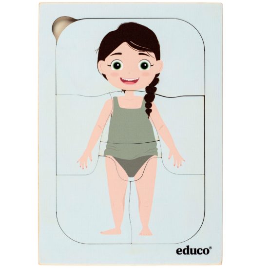 Lagenpuzzel Der menschliche Körper - Mädchen Educo