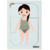 Layer puzzle human body girl Educo