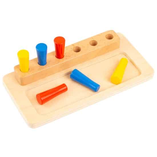 Montessori imbucare peg box Educo