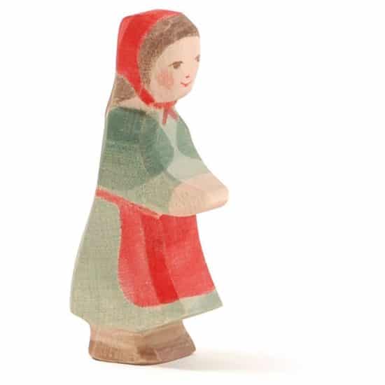Wooden red riding hood toy figure Ostheimer fairy tale worlds