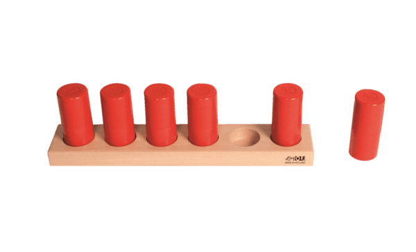 sound cylinders Montessori inspired Rolf Education