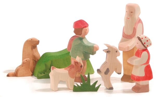 Ostheimer fairy tale worlds range figures Wooden toy heidi