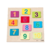 Wooden educational relief puzzle number match Rolf