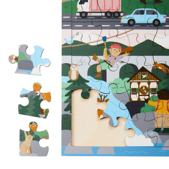 Wooden educational country puzzle germany Rolf