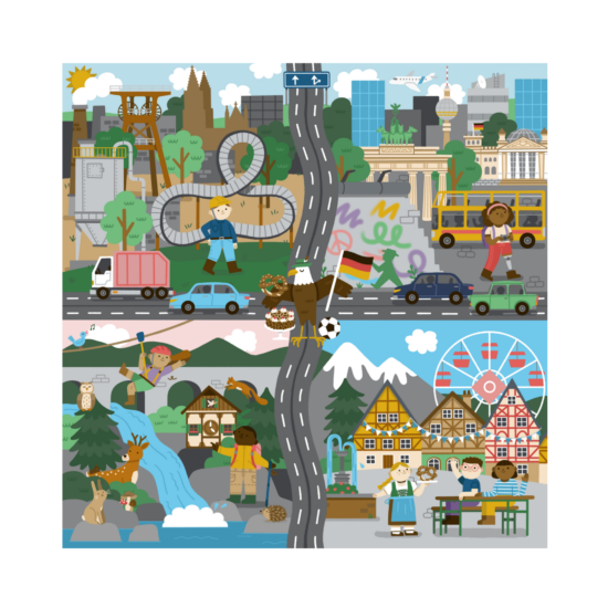 Wooden educational country puzzle germany Rolf