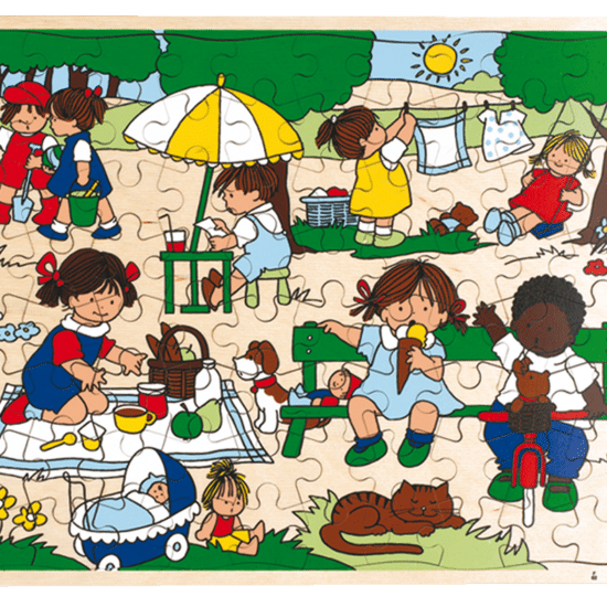 Wooden educational puzzle summer Rolf