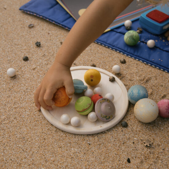 Dear universe wooden planets play set Grapat