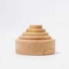 Handmade sustainable wooden toy bowls natural wood set of bowls Grimm's