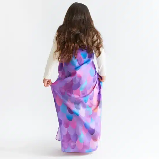 Playsilk purple dinosaur limited edition 90 x 90cm Sarah's Silks