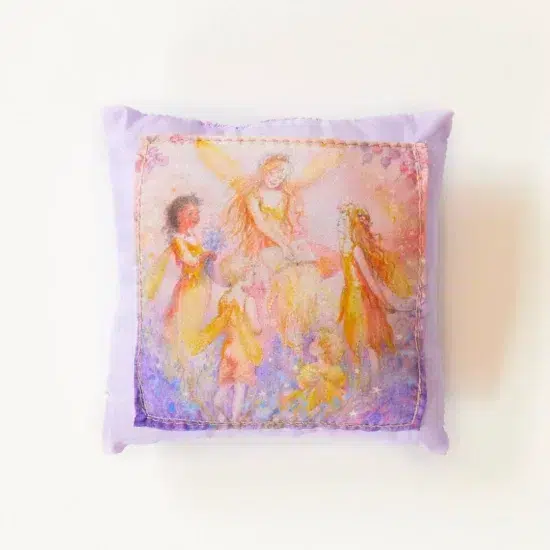 Purple tooth fairy pillow silk Sarah's Silks