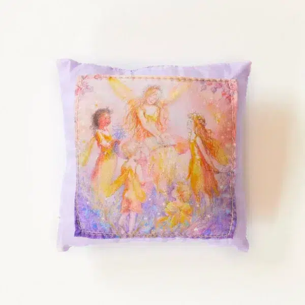 Purple tooth fairy pillow silk Sarah's Silks