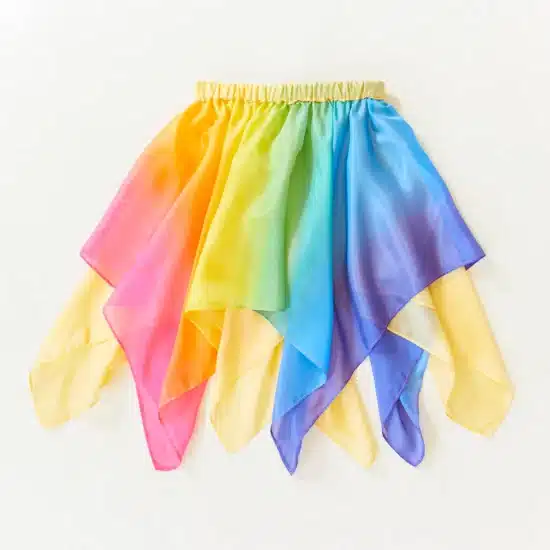 Reversible fairy skirt enchanted rainbow Sarah's Silks