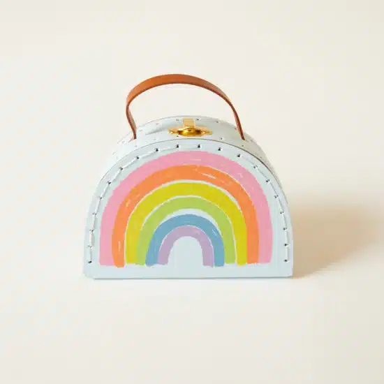 Small rainbow suitcase Sarah's Silks