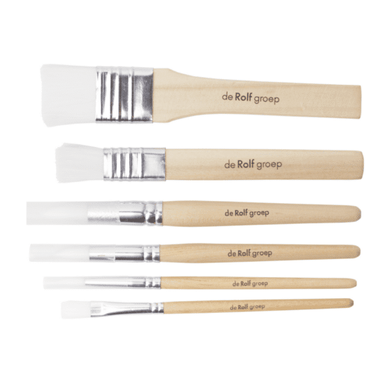 Brushes starter set natural wood 6 pcs. Rolf