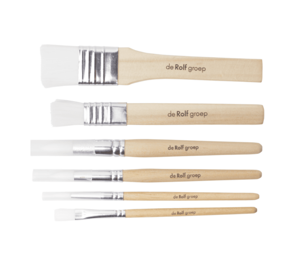 Brushes starter set natural wood 6 pcs. Rolf