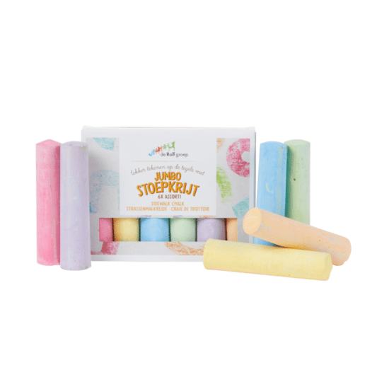 Toxin-free sidewalk chalk box of 6 Rolf