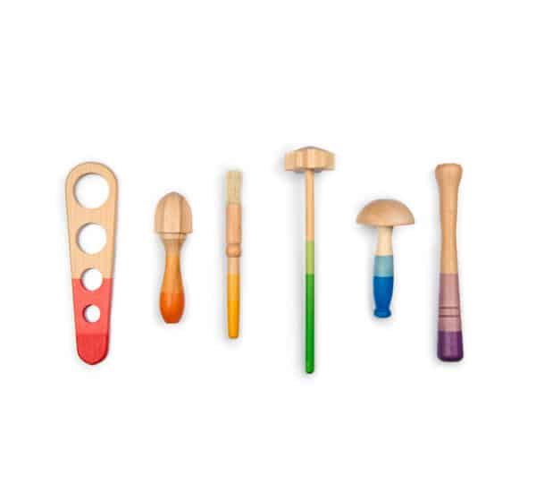 Wooden toy tools set Grapat