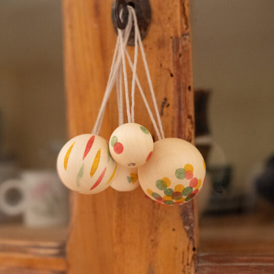 wooden ornaments no. 5 wonder balls bells Grapat 2024 Christmas collection