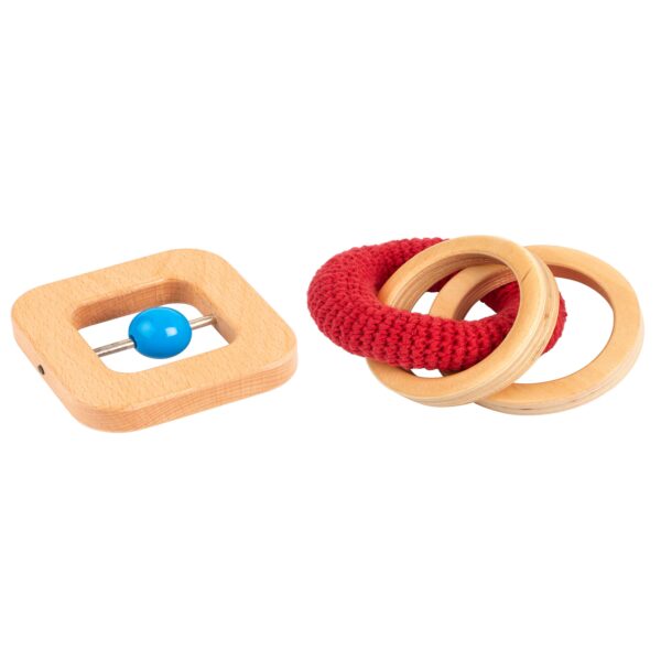 Montessori rattle and rings Educo Montessori toys range