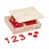 Cut-out numerals and counters international version Nienhuis Montessori