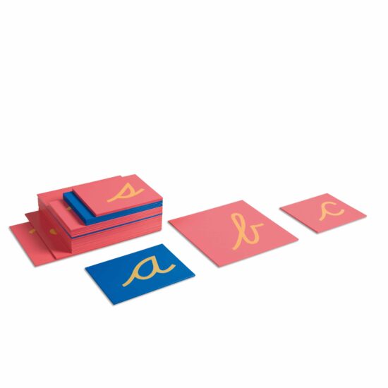 Sandpaper letters US cursive Nienhuis Montessori