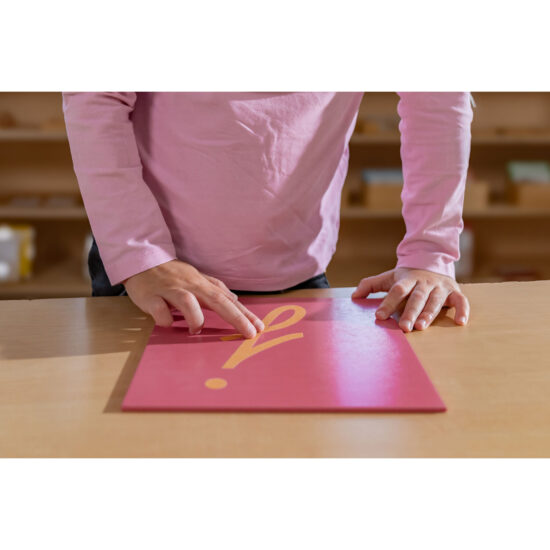 Sandpaper letters US cursive Nienhuis Montessori