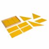 Yellow triangles for area - Nienhuis Montessori