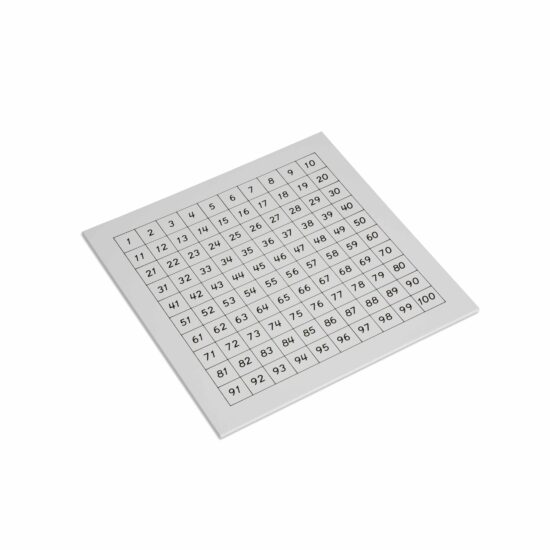 Control chart hundred board - Nienhuis Montessori
