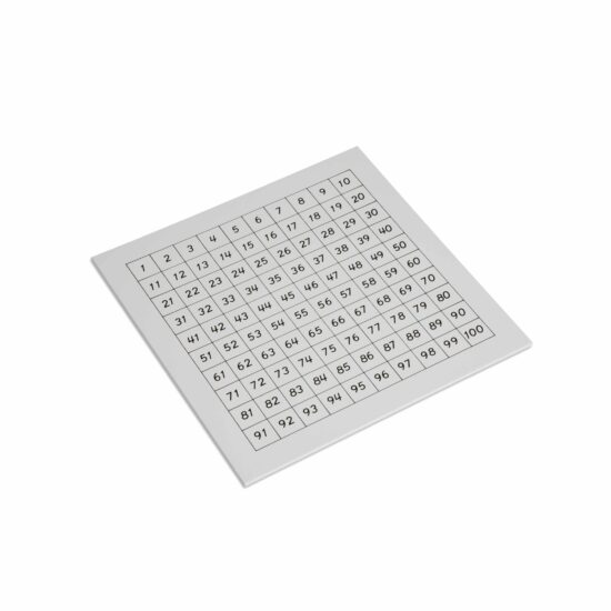 Control chart hundred board - Nienhuis Montessori