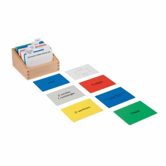 Geometric solids activity set Nienhuis Montessori