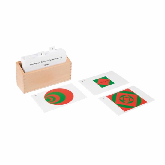 Nienhuis Montessori inscribed and concentric figures activity set