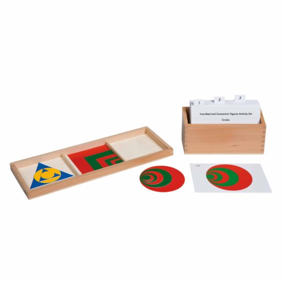 Nienhuis Montessori inscribed and concentric figures activity set