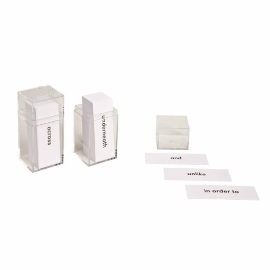 Conjunction and prepositions - Nienhuis Montessori