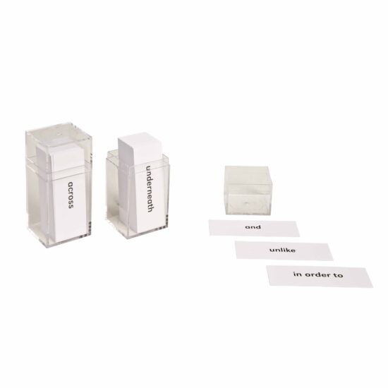 Conjunction and prepositions - Nienhuis Montessori