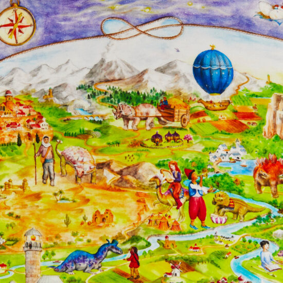 Playsilk seek & find Magical Dinoland Sarah's Silks