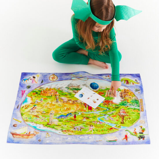 Playsilk seek & find Magical Dinoland Sarah's Silks