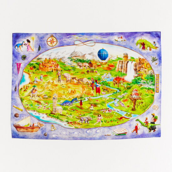 Playsilk seek & find Magical Dinoland Sarah's Silks