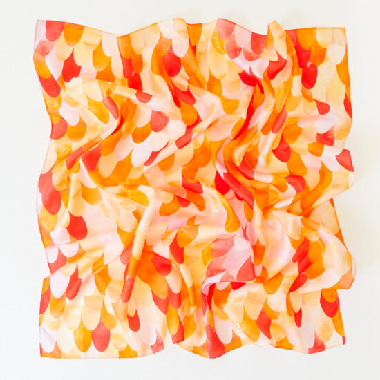 Playsilk red dinosaur limited edition 90 x 90cm Sarah's Silks