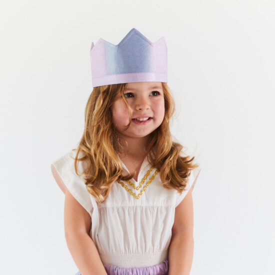 Reversible silk Waldorf birthday crown flower power Sarah's Silks