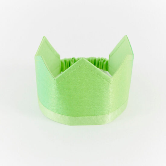 Reversible silk Waldorf birthday crown willow in the wind Sarah's Silks
